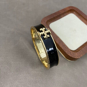 Tory Burch Enamel Inlaid Letter Personalized Bracelet